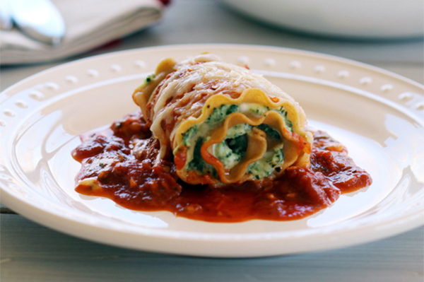 Skinny Lasagna Rolls 