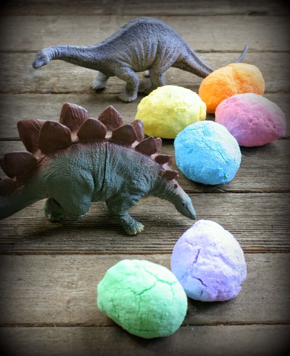 DIY Dinosaur Egg Bath Bombs