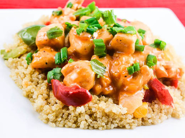 Bang Bang Chicken Stir Fry With Quinoa