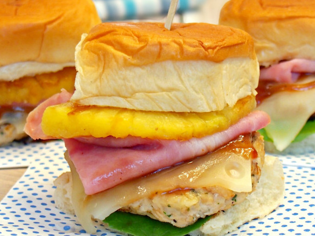 Hawaiian Chicken Burgers