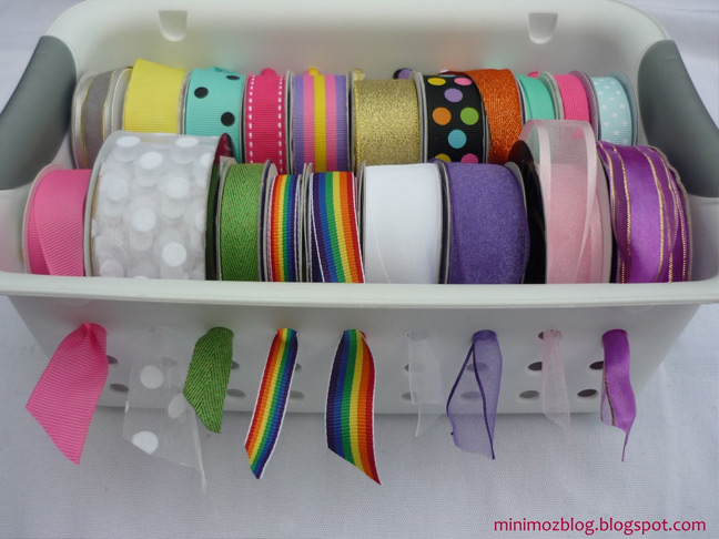 DIY Ribbon Storage