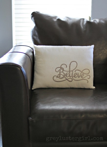 Leather Embellished Pillow