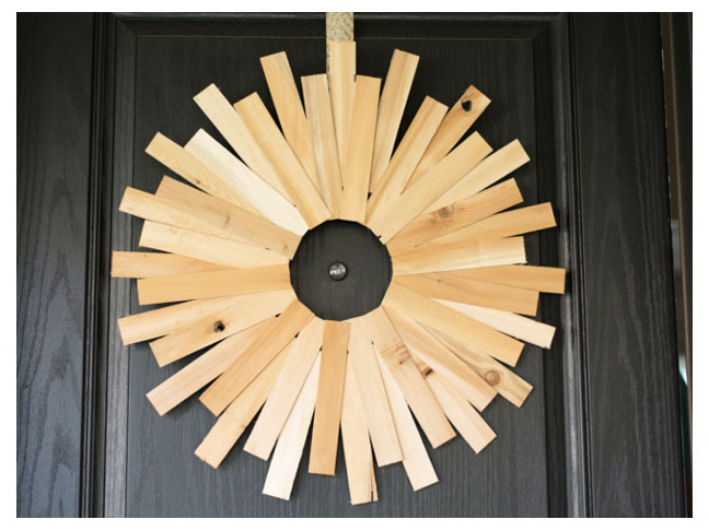 Wooden Starburst Wreath