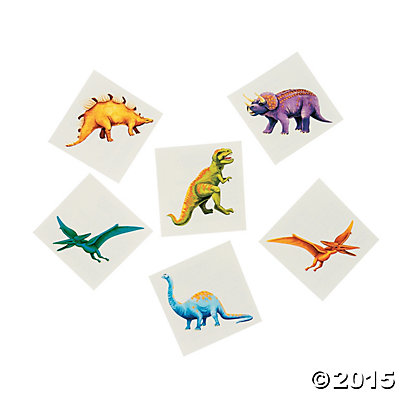 Dino Temporary Tattoos