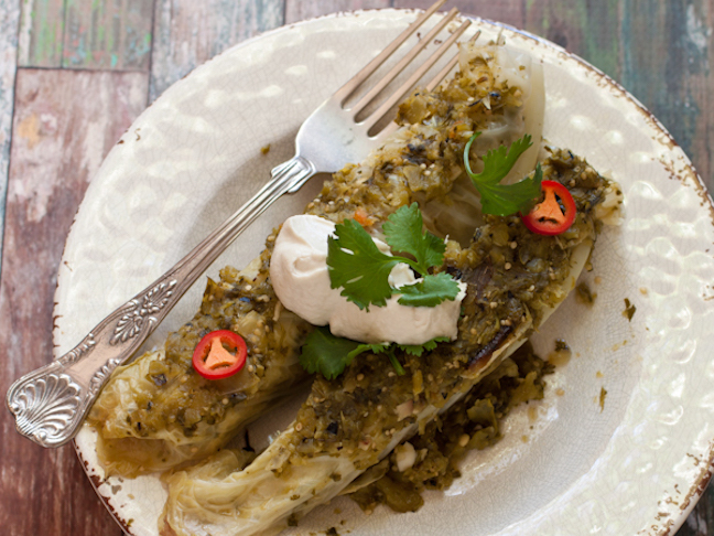 Paleo Chicken Enchiladas With Cashew Sour Cream