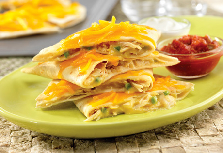 Creamy Chicken Quesadillas