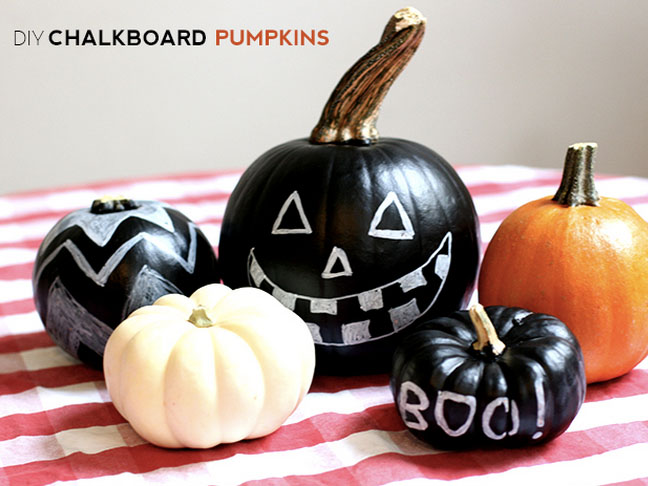 Make A Chalkboard Pumpkin