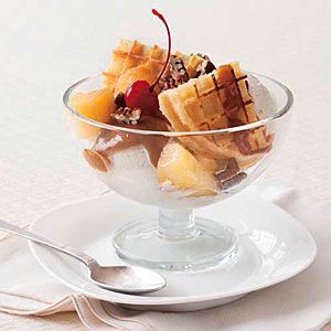 Pineapple Waffle Sundae