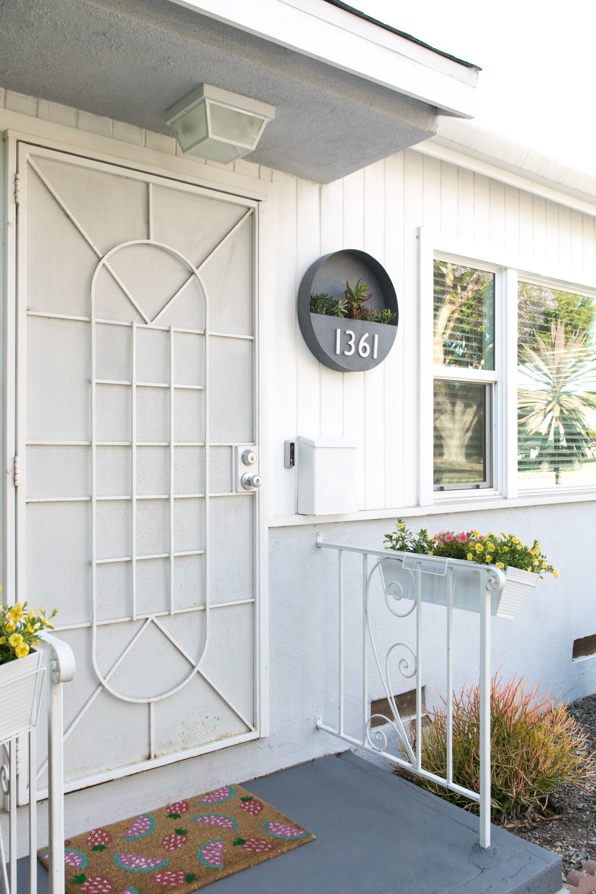 DIY House Number Planter Idea