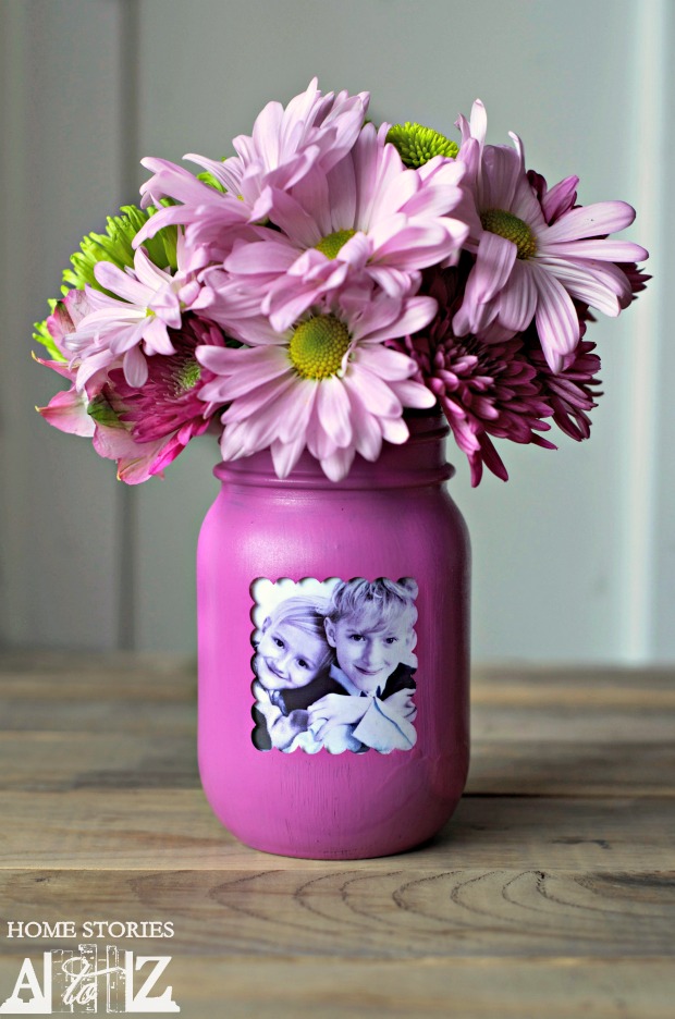 DIY Mason Jar Picture Frame