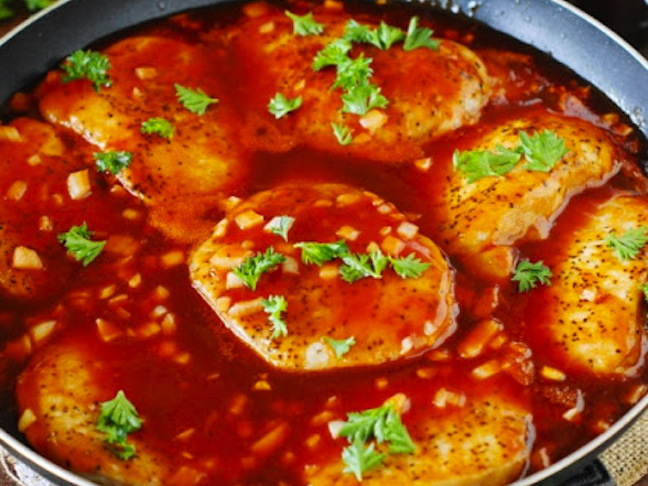 Sweet BBQ Pork Chops