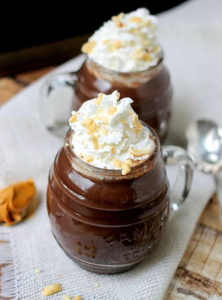 Slow Cooker Peanut Butter Hot Chocolate