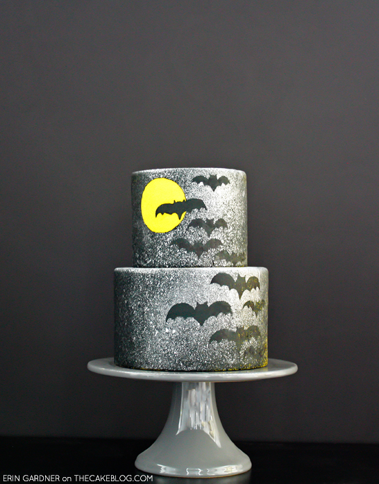 Splatter Paint Bat Cake