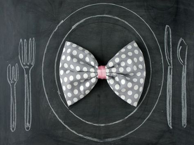 Bow napkins