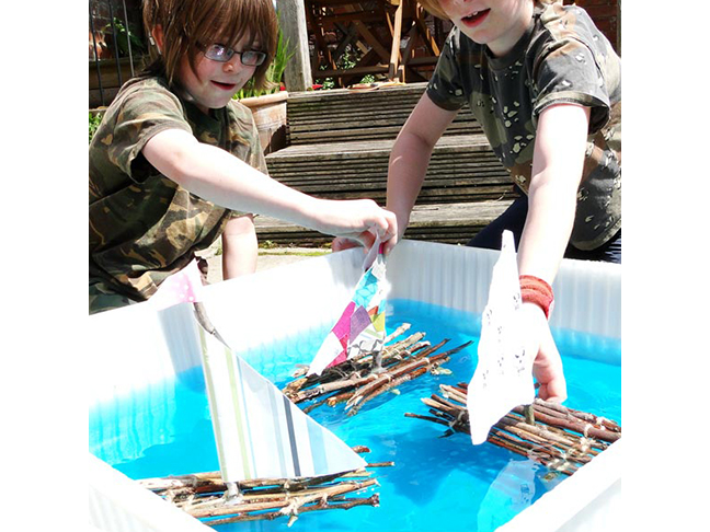 Stick Raft Building Project