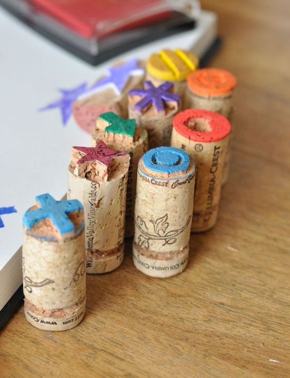 Wine Cork Stamps