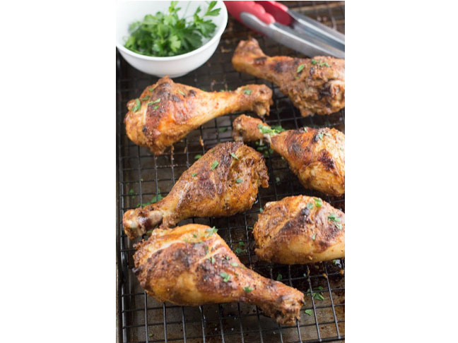 Tandoori Inspired Roasted Chicken Legs