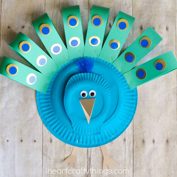 Paper Plate Peacock