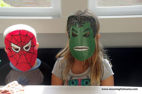 Paper Plate Superhero Masks