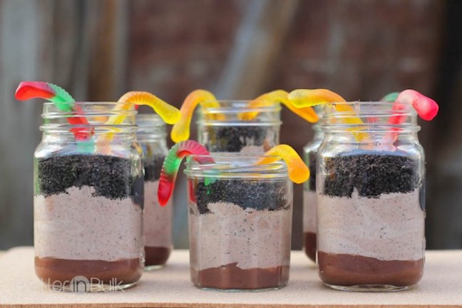 Gummy Worm Dirt Pudding