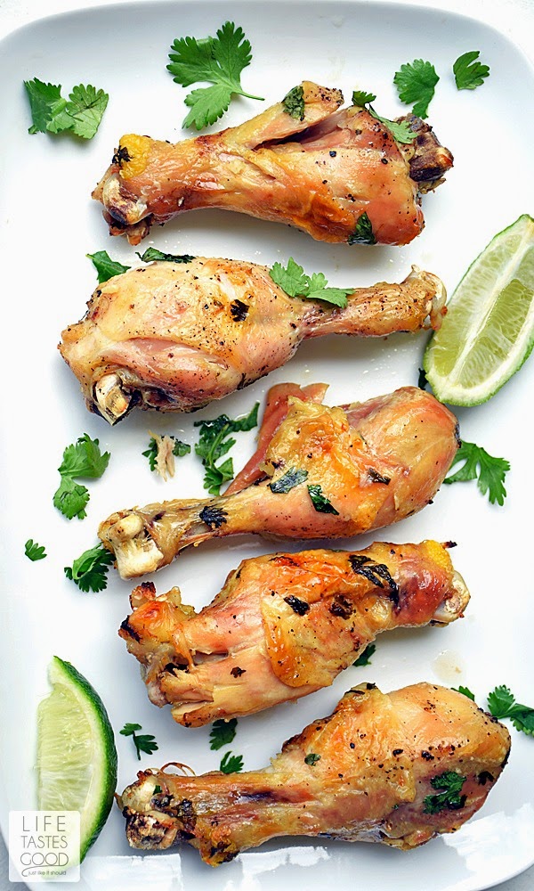 Slow Cooker Cilantro Lime Chicken Legs