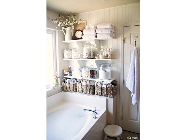 Bathroom Linen Shelves