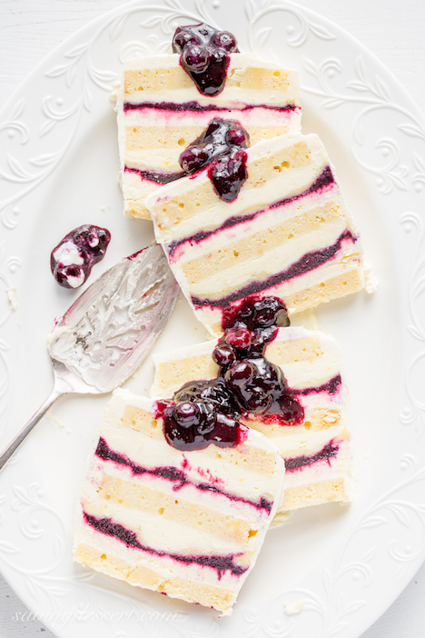 Blueberry Lemon Icebox Cake