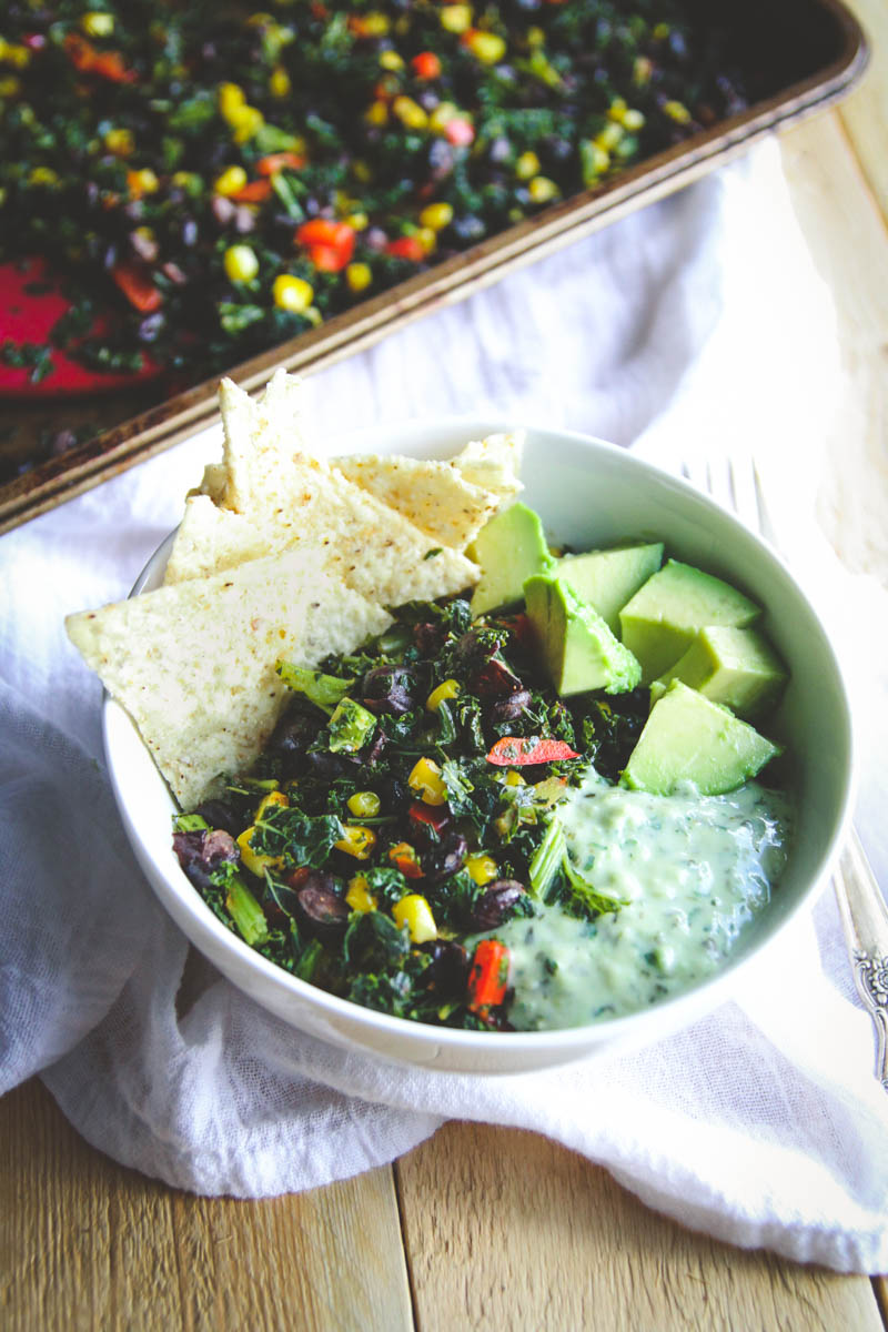 Vegetarian Mexican Kale Salad