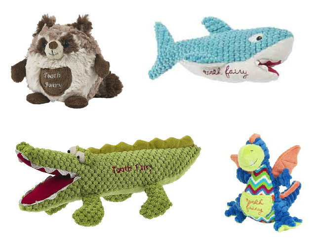 Tooth Fairy Animal Pillows for Boys