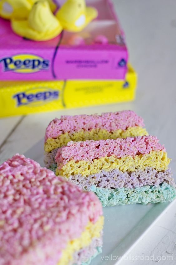 Layered Rice Krispies Treats