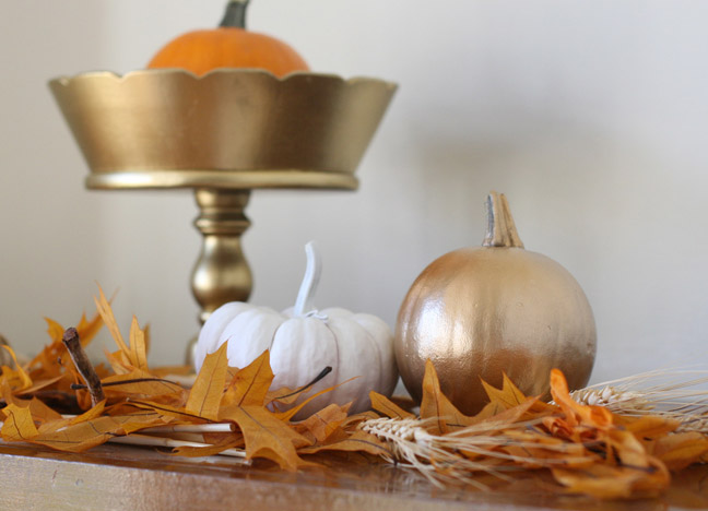 DIY Spray Painted Pumpkin