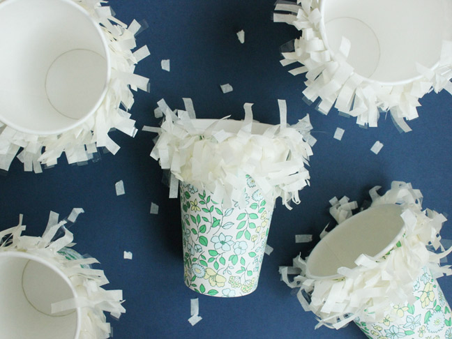 DIY Fringe Party Cups