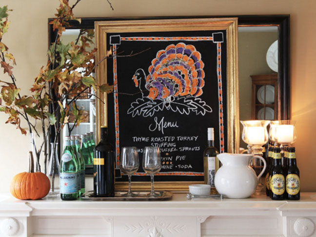 Thanksgiving Chalkboard Menu