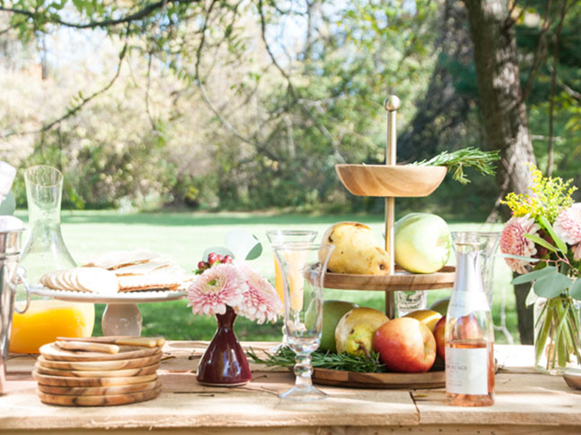 Tiered Fruit Centerpiece Idea