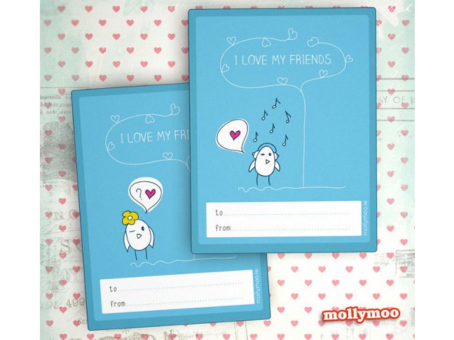 I Love My Friends - Birdie Valentines 