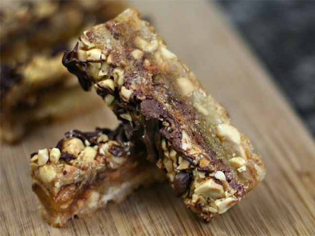 Sticky-Fingers Bars with Snickers