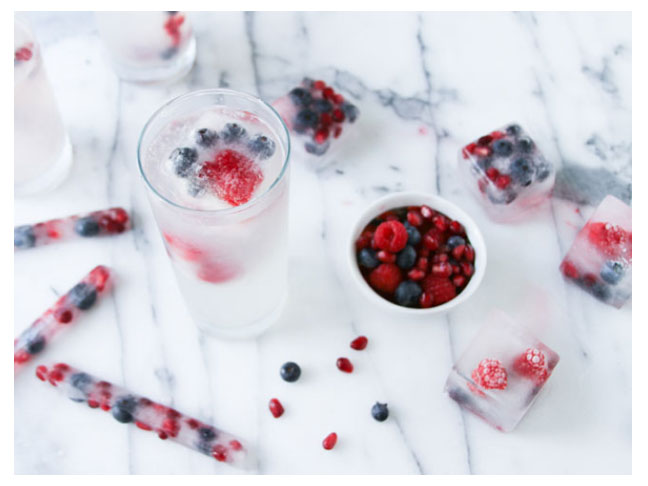 Red, White, & Blue Ice Cubes