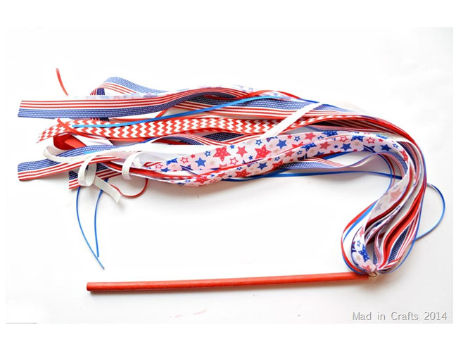 Patriotic Ribbon Wand