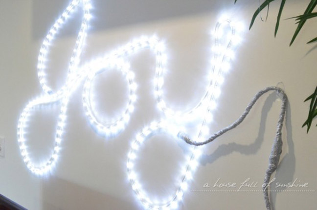 Joy Rope Light DIY