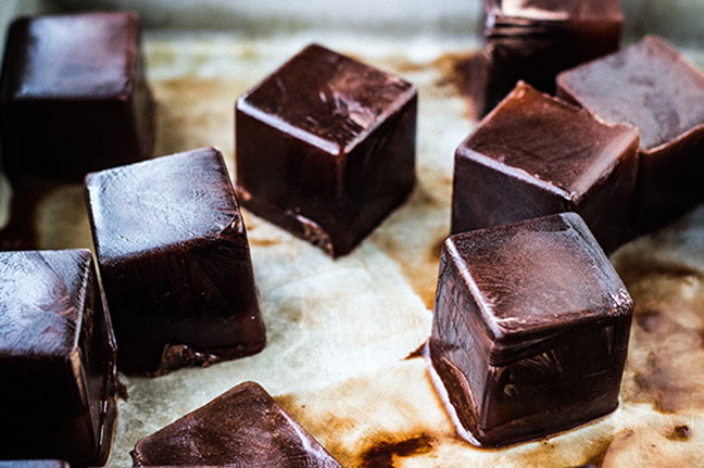 Dark Chocolate Ice Cubes