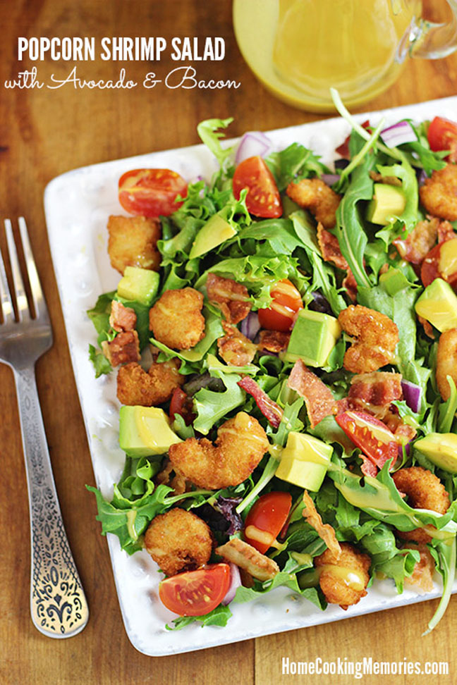 Popcorn Shrimp Salad