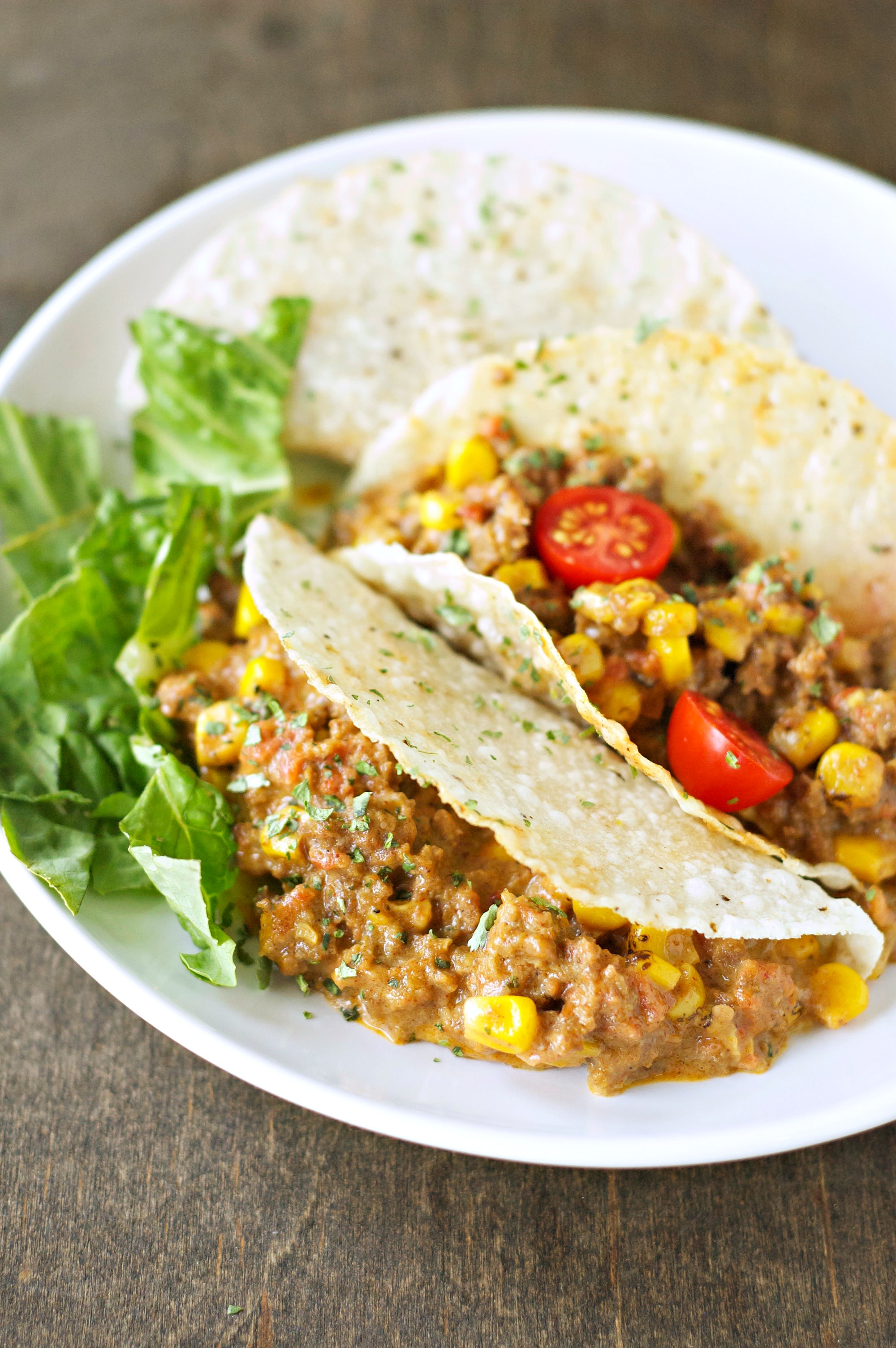 Crock-Pot cheesy beef tacos 