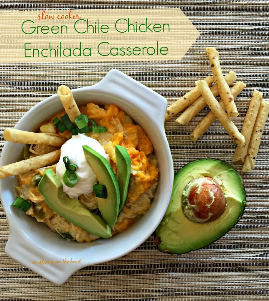 Green chile chicken enchilada casserole 