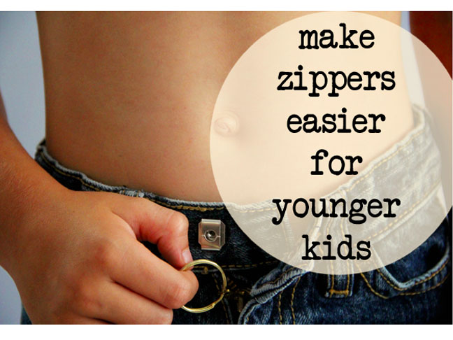Make Zippers Easier for Younger Kids