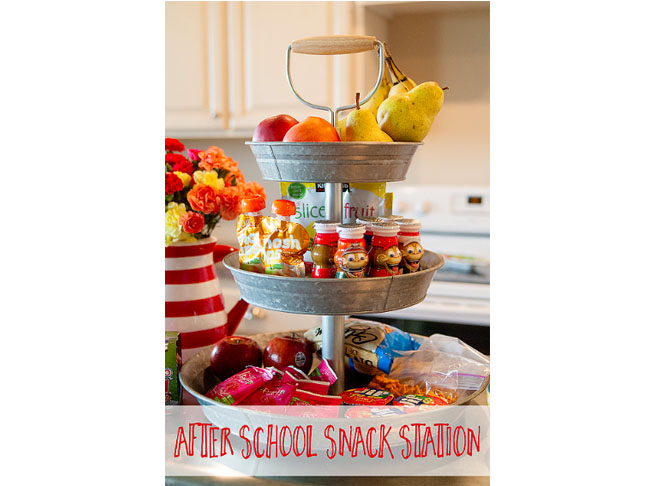 Create an After School Snack Station
