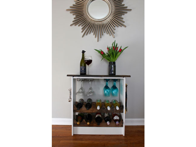 IKEA Dresser Hack Wine Rack