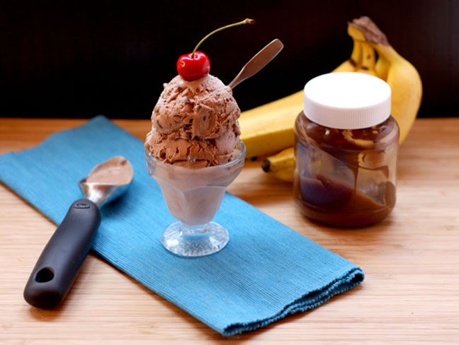 Banana Nutella Chip Ice Cream