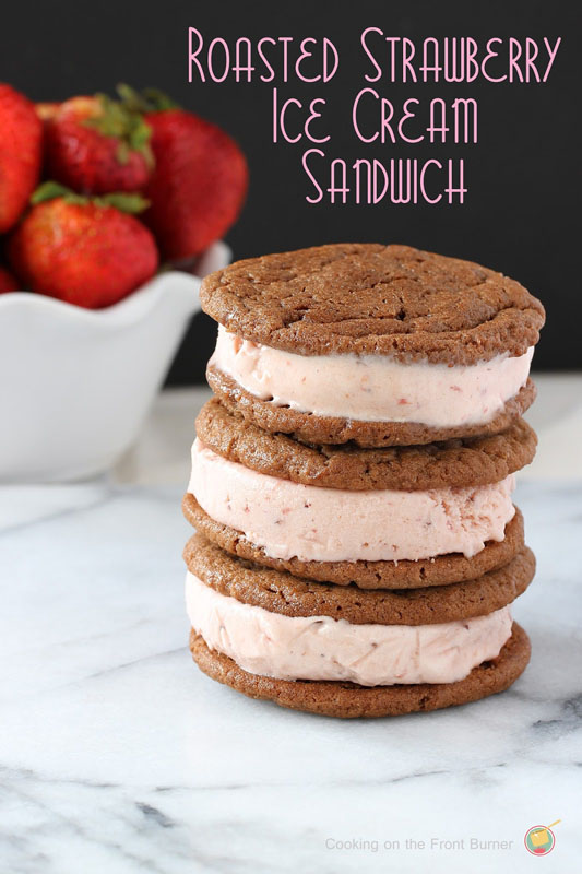 Strawberry Ice Cream Sandwich