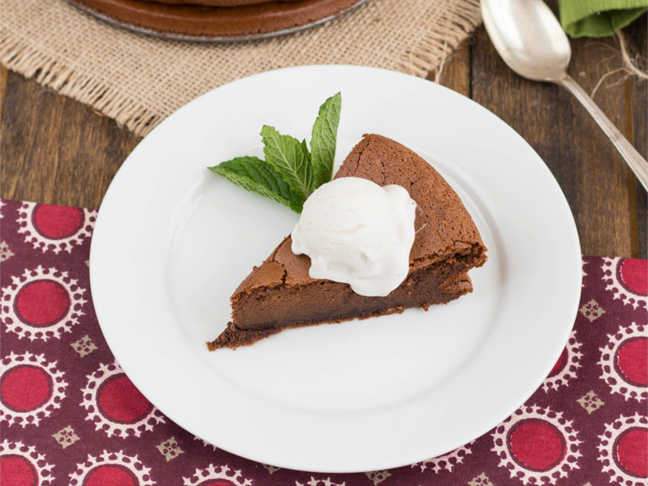 Flourless Chocolate Peppermint Cake