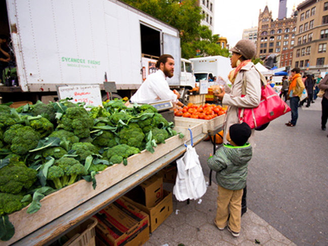 Go to a local farmer's market